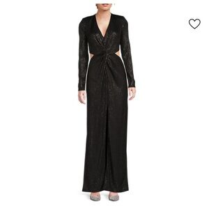 Ramy Brook Black Sequin Wedding Dress. NEW